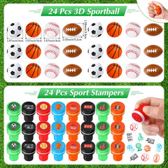 Aoriher football stamps help customize invitations and decorations.