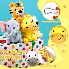 Aoriher forest animals pack, mini plush set for classroom decorations