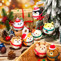 Aoriher mini stuffed bear keychain with cap and scarf brings cozy woodland charm