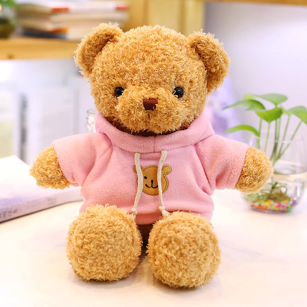 Aoriher pink hoodie bear accentuating cute charm and friendly feel