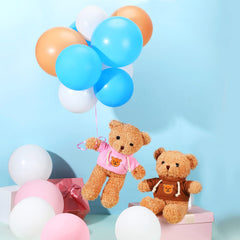 Aoriher satin bow on the bear enhances gift-ready presentation