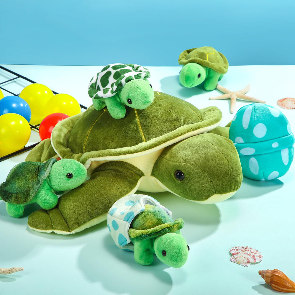 Aoriher 4-inch turtle egg plush inviting nurturing and play.