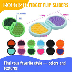AOSTEONG fidget slider ergonomic bumps texture supports tactile exploration.
