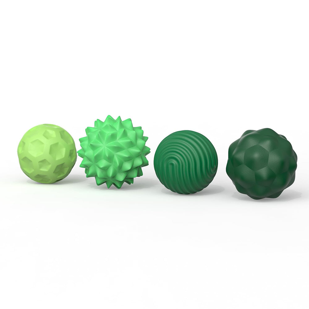 Click and twist actions on AotBlcer ball for tactile stress relief