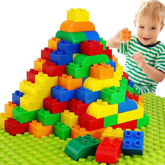 Aotipol 150-piece blocks with baseplate for creative, collaborative play