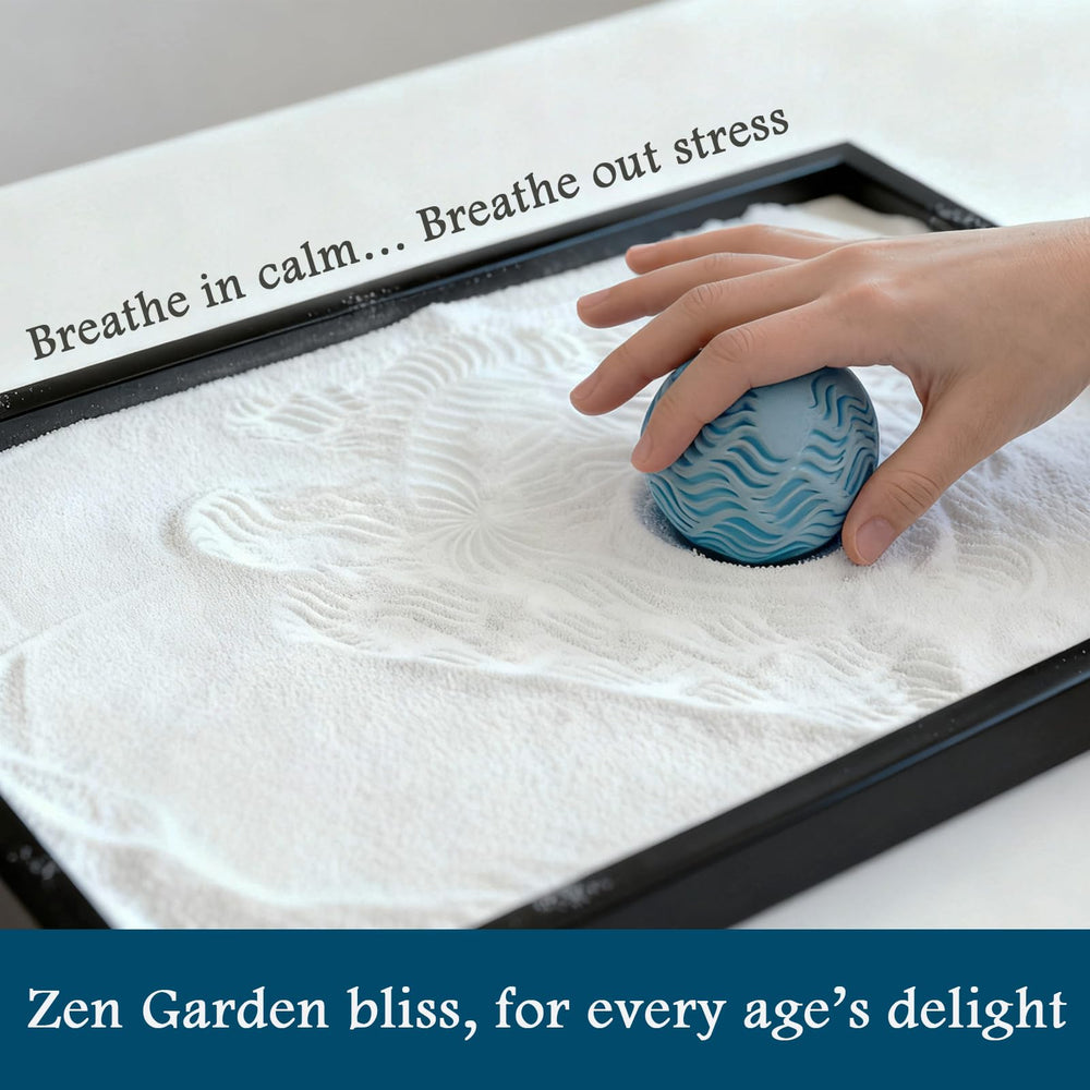 AOVOA sand spheres set adds tactile patterns for mindful creativity.