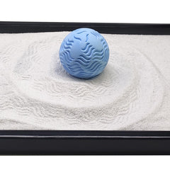 AOVOA wooden tray organizing a compact Zen space on the desk.