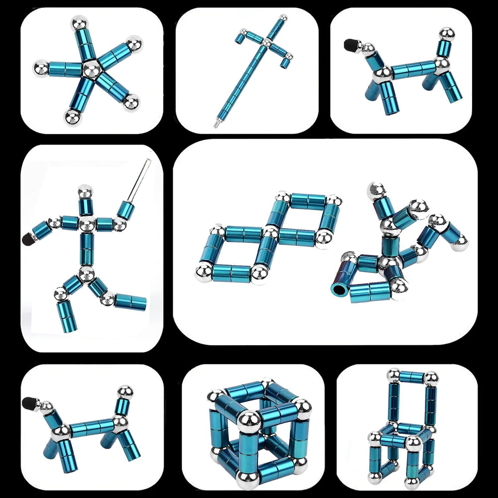 AOYALABOR magnetic rings and balls pack supports tactile learning and endless shapes.