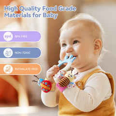 AOYOHOMOA wrist-ankle rattles – easy grip for tiny hands