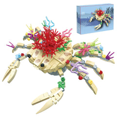 Apcute 441pcs micro brick ocean crab model assembly for engaging desk decor