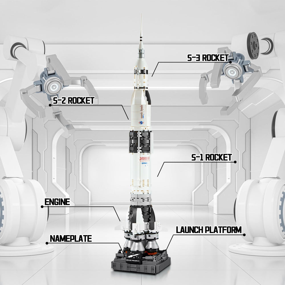 APENGBAOL Lunar Module is detachable for realistic display and play.