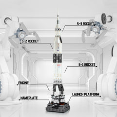 APENGBAOL Lunar Module is detachable for realistic display and play.