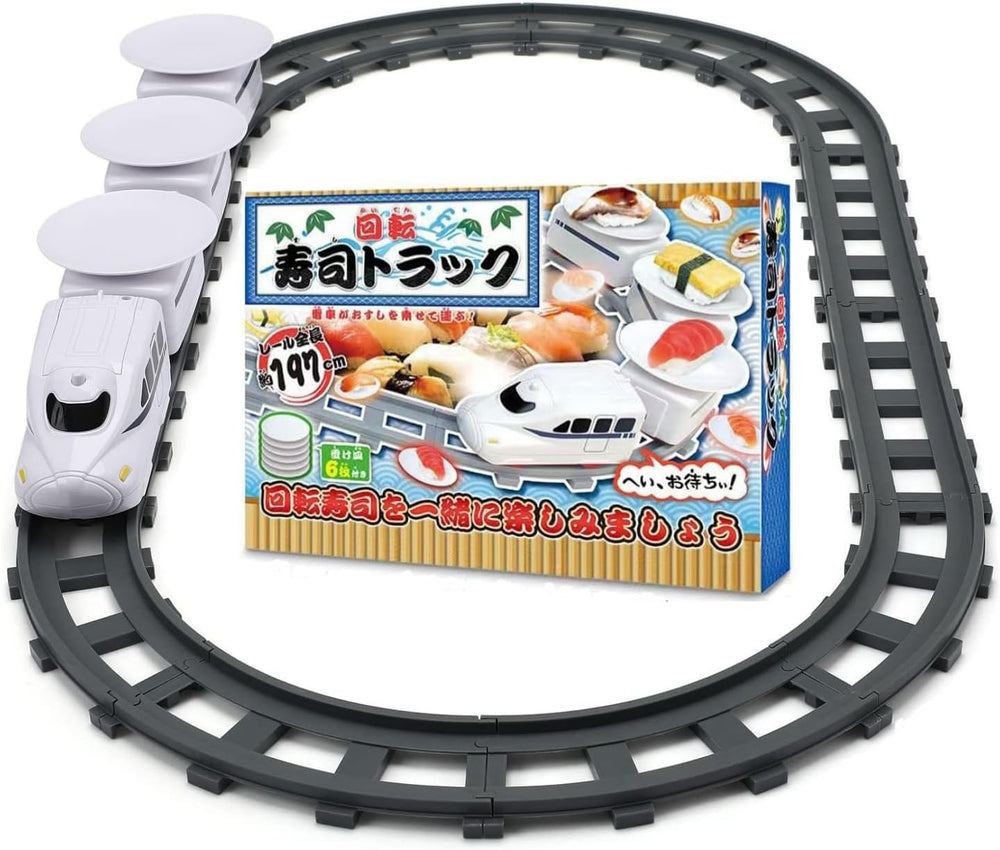 Apettoey rotating carriage set with colorful trays inspires sharing.