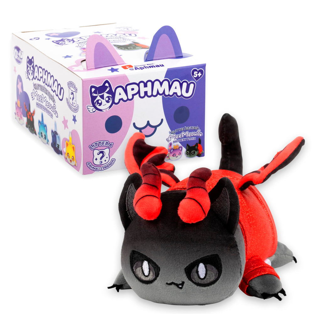 Aphmau MeeMeow Shadow Aaron Cat plush, mysterious collectible character