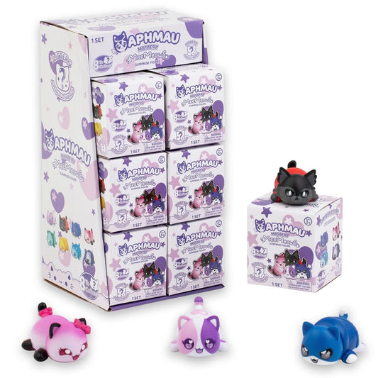Aphmau MeeMeows Litter 5 box; close-up hints collectible character and charm.