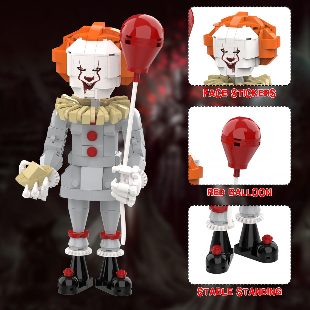 Detail of haunting Pennywise expression by aphpaio for collectors.