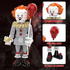Detail of haunting Pennywise expression by aphpaio for collectors.