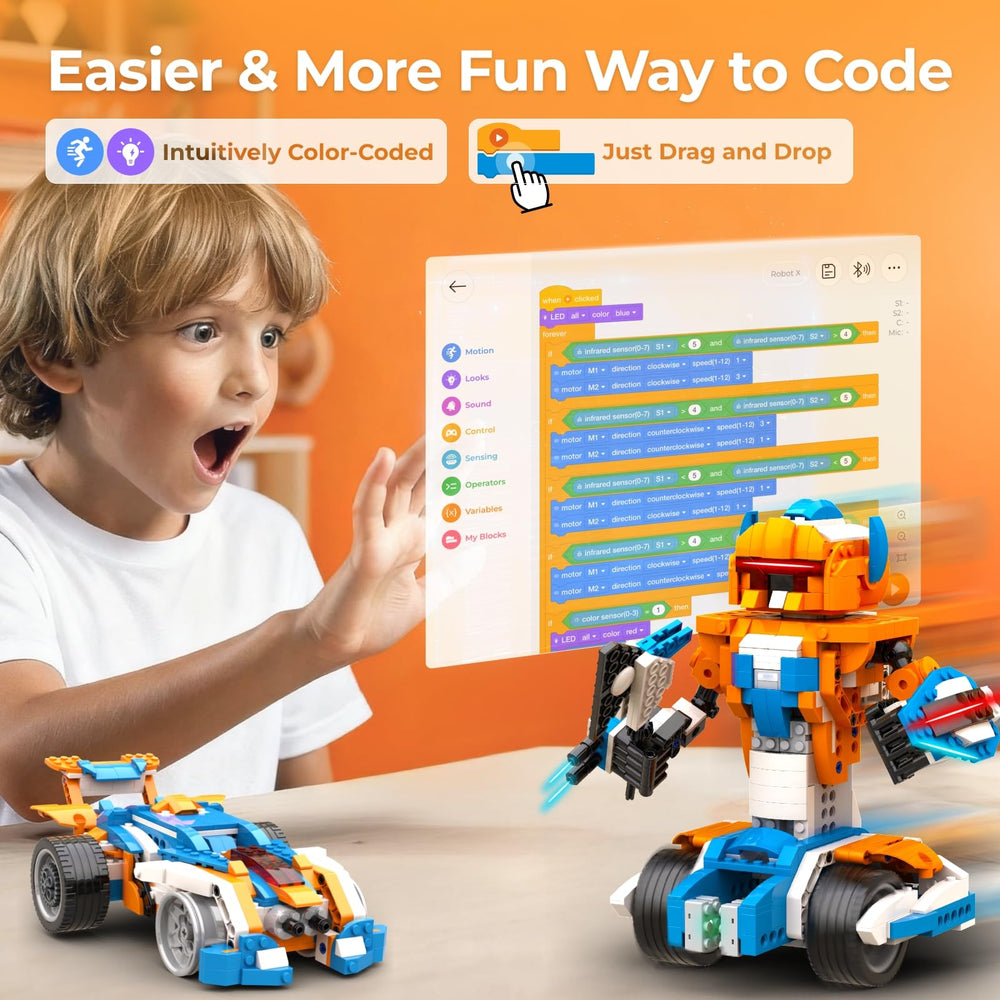 Apitor Robot X app control interface for programmable play