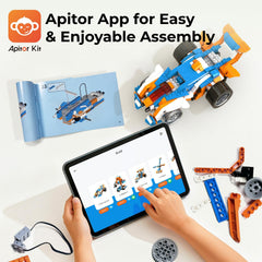 Apitor Robot X color sensor enabling line following setups