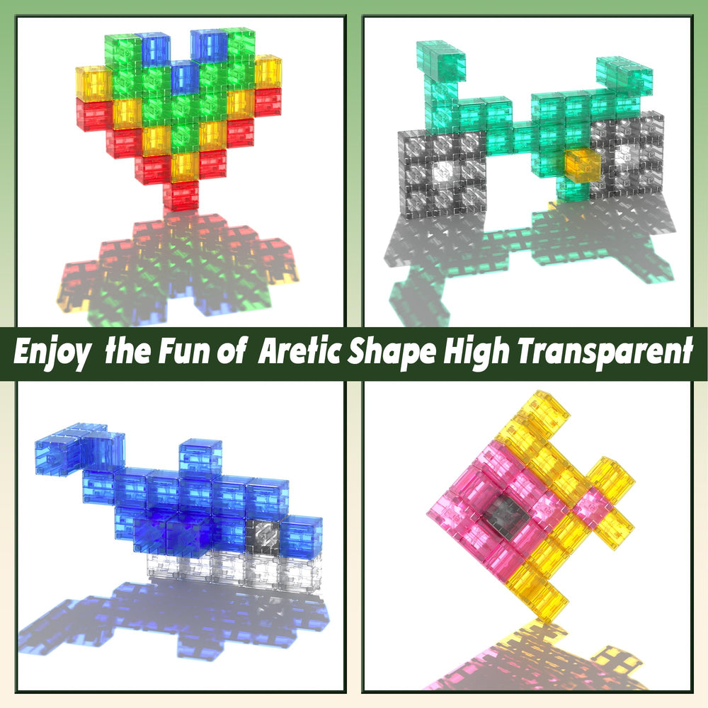 Apluses blocks provide stable builds with strong magnets for complex shapes