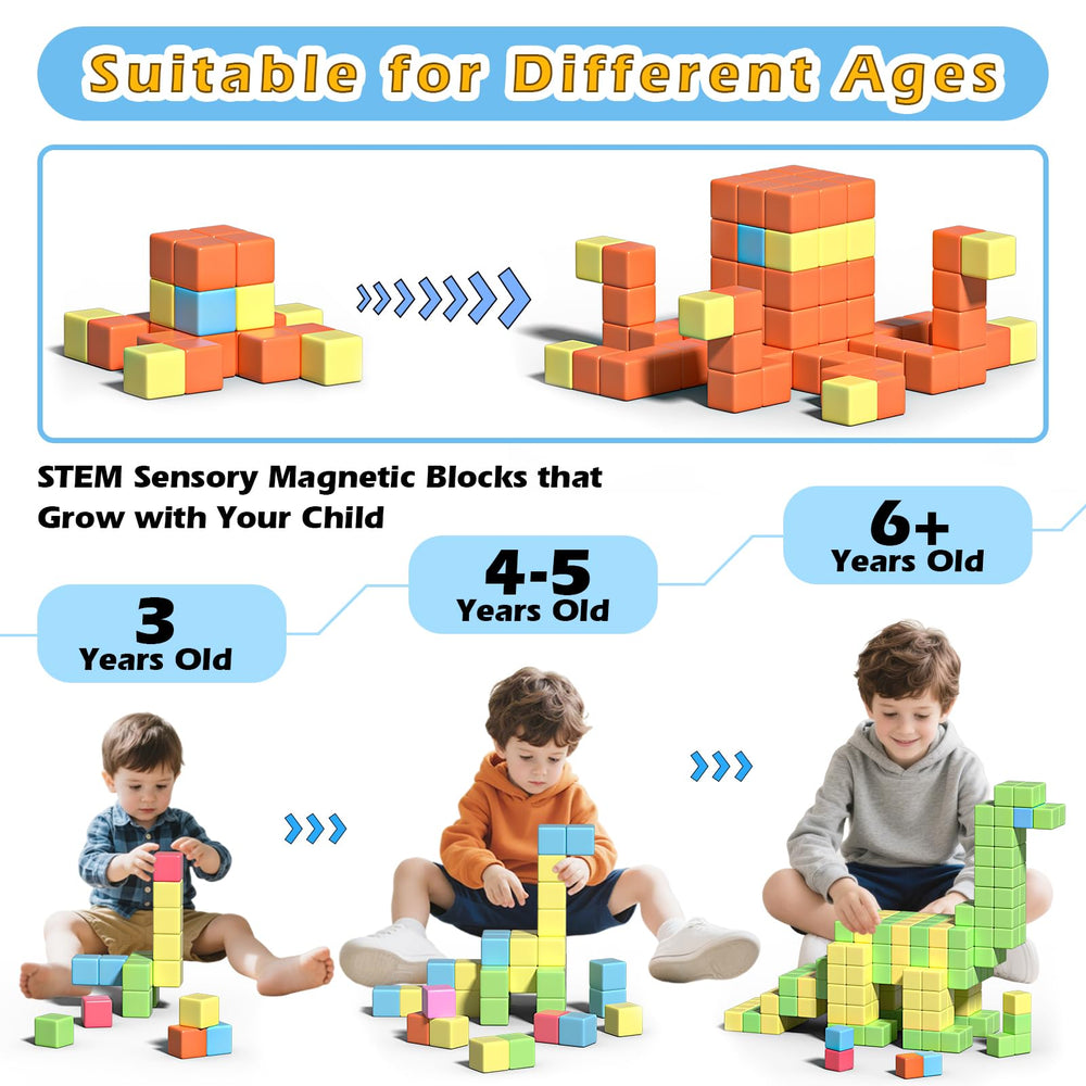 Apluses kids building with strong magnets enables stable assemblies and endless creativity.
