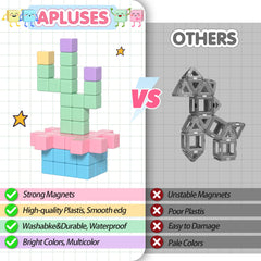 Apluses magnetic blocks classroom activity encourage group exploration