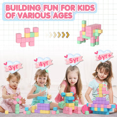 Apluses magnetic blocks compatible with major brands for expanded play