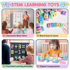 Apluses magnetic blocks with durable safe edges for worry free building