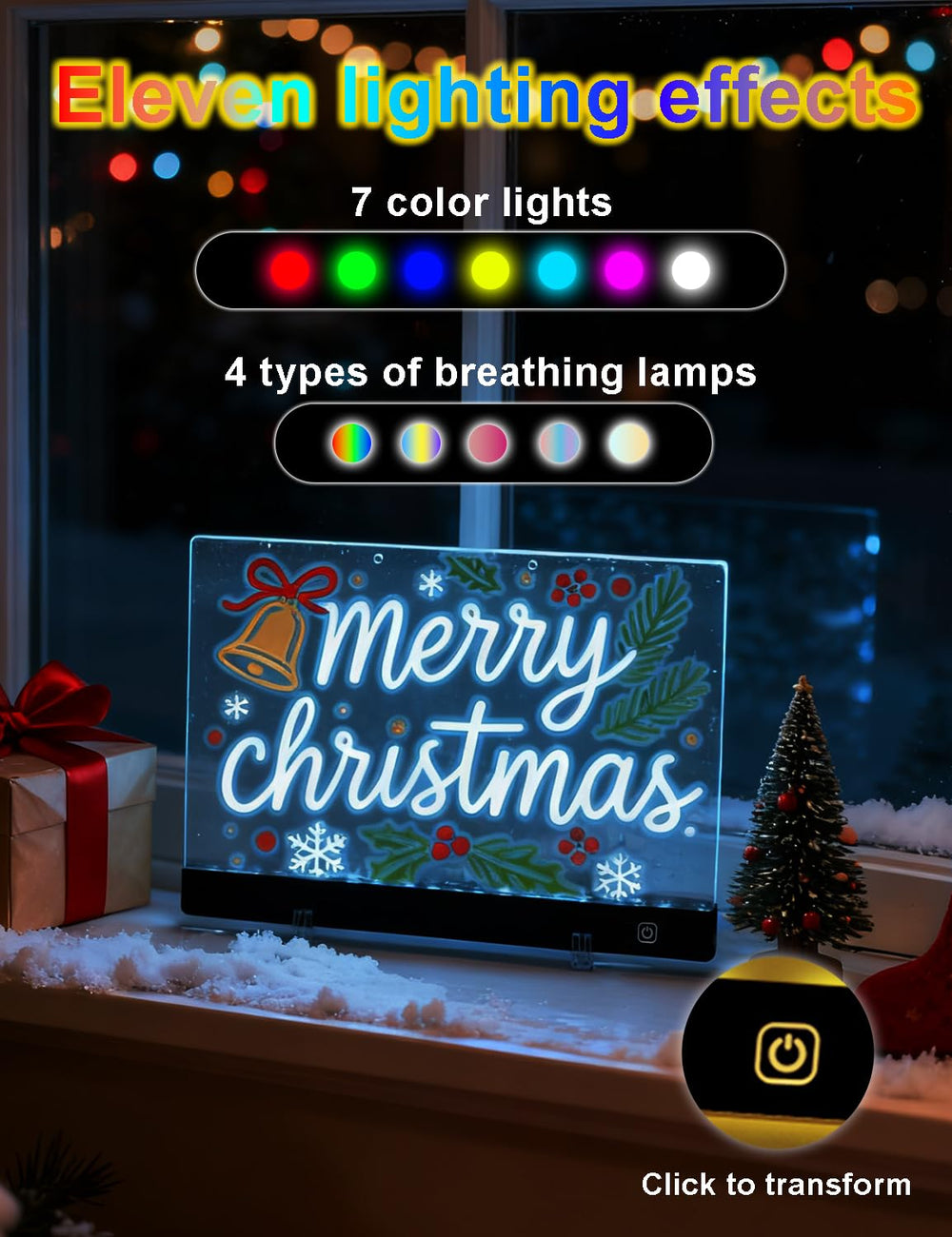 APOBATK LED board showing 7-color touch control for quick color changes