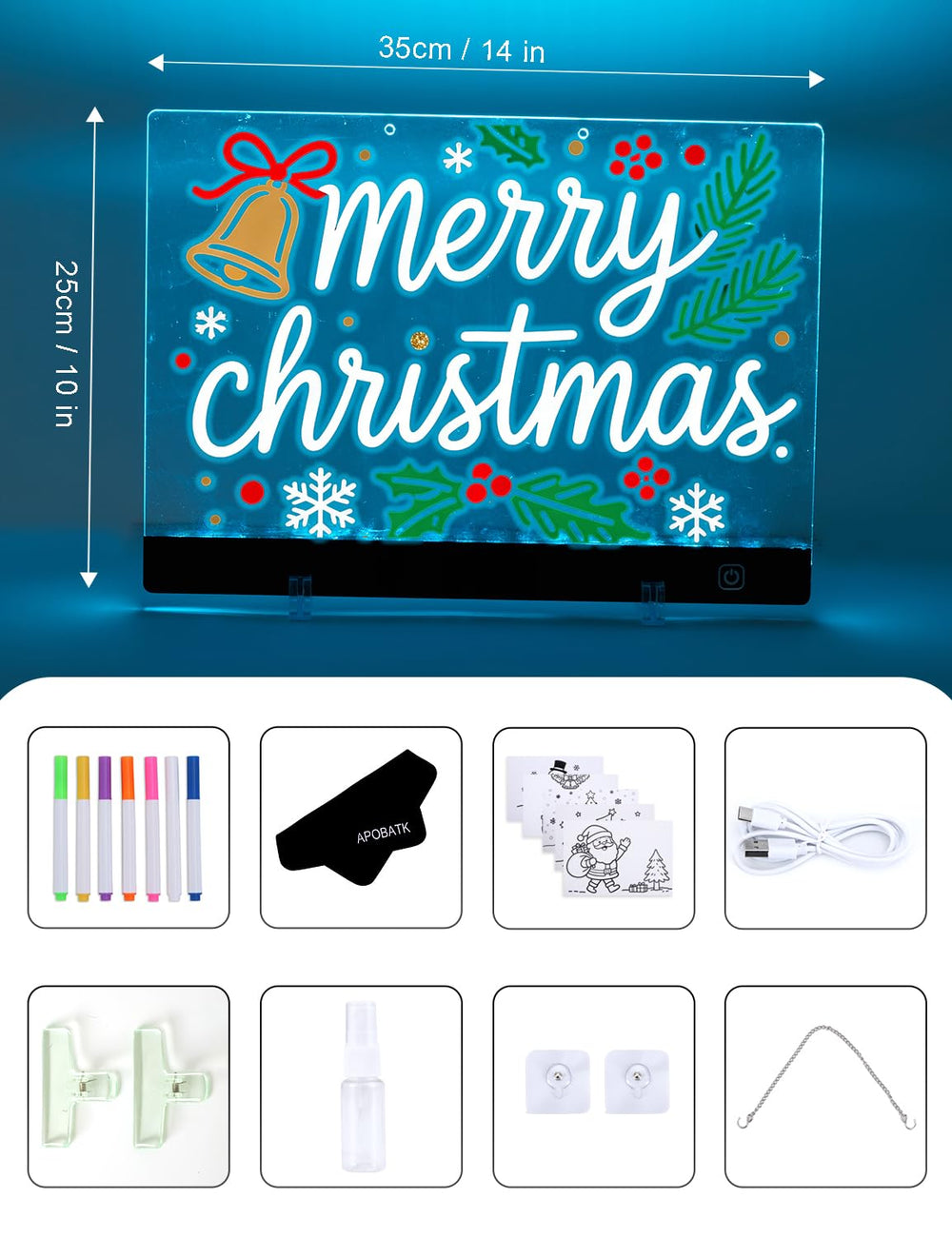 APOBATK festive sketch paper included for holiday artwork