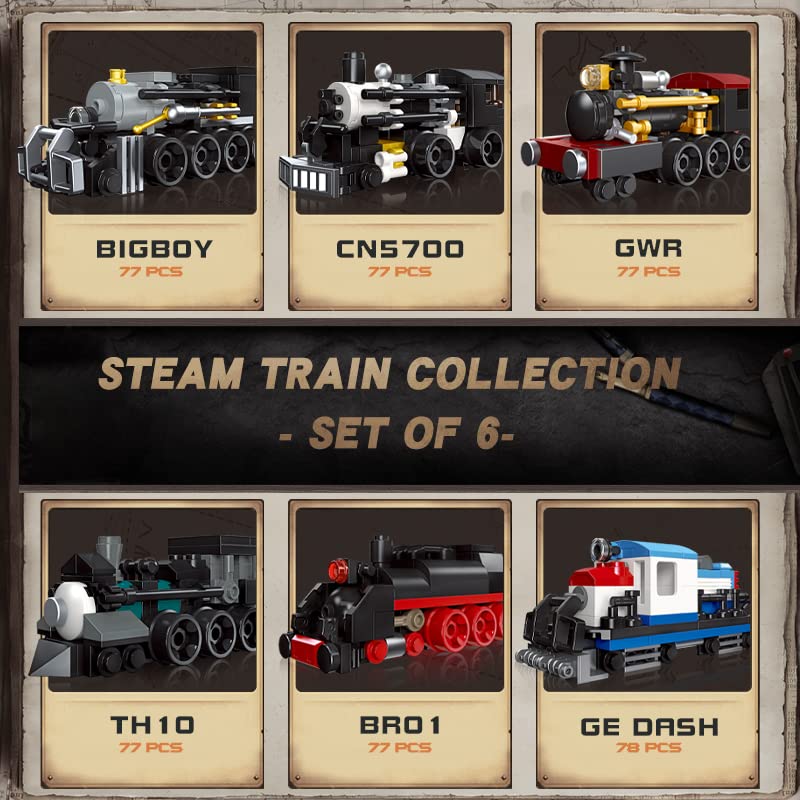 Apostrophe Games CN5 700 train replica built from interlocking blocks for hands-on learning.