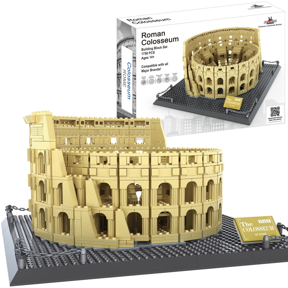 Apostrophe Games Roman Colosseum assembly bricks for immersive hands-on learning.
