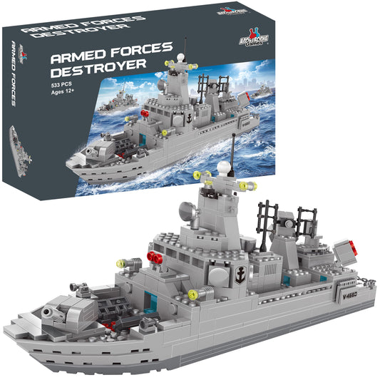 Apostrophe Games Navy Destroyer assembly view for immersive play