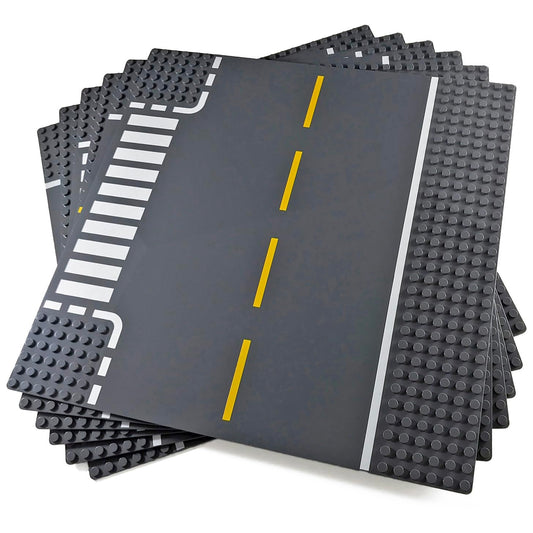 Apostrophe Games straight road baseplate for clean, linear town layouts.