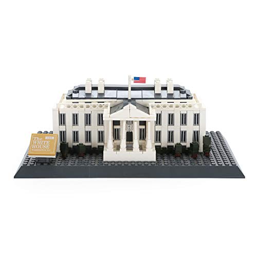 Apostrophe Games White House side view bricks texture enhances tactile play experiences.