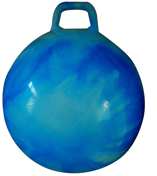 AppleRound Hippity Hoppity Hopball blue cloud with sturdy handle for kids' bounce.