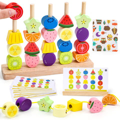 Appoft Montessori Beads Mastery Kit packaging shows colorful contents for fine motor play.