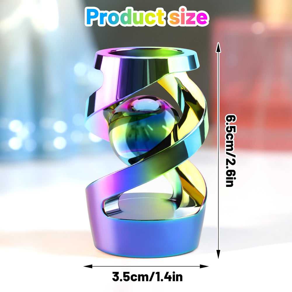 Apqdw metal desk fidget with anodized aluminum for smooth, satisfying spins.