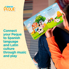 Aprende Peque Musical Sound Book Isa playback tracks feature six favorite songs.