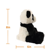 Apricot Lamb birth-friendly panda stuffed animal supports sensory exploration