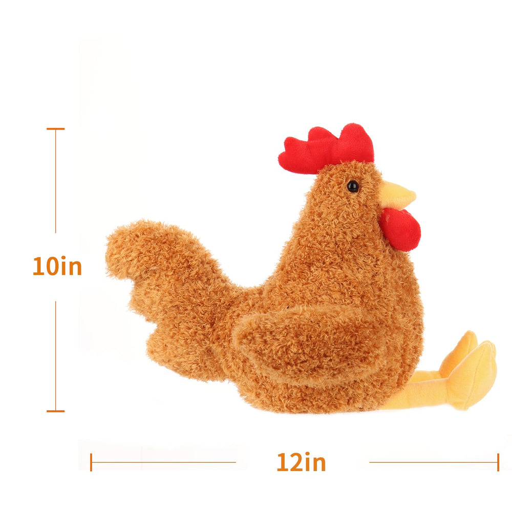 Apricot Lamb Ginger Rooster cuddle use illustrates versatile comfort companion