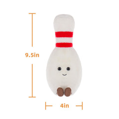 Apricot Lamb Happy Bowling plush easy cleaning, spot clean and air dry.