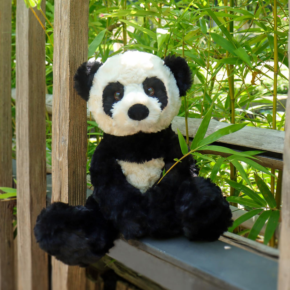 Apricot Lamb huggable panda plush ideal for bedtime routines