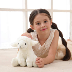 Apricot Lamb 8-inch huggable size ideal for travel and bedtime