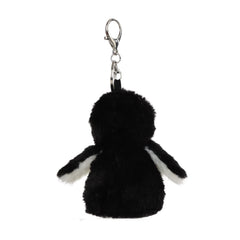Apricot Lamb penguin keychain with keys, helps keep essentials organized.
