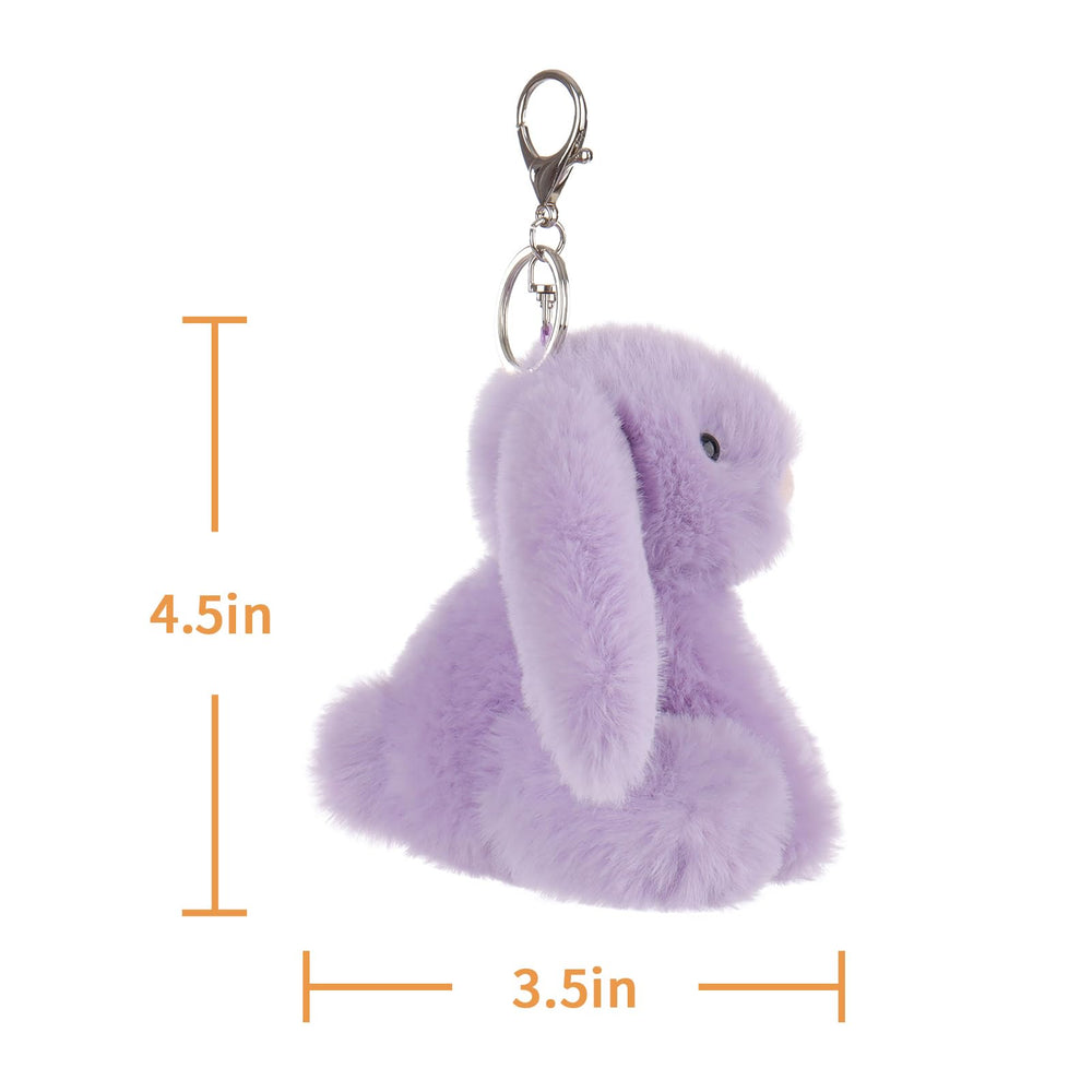 Apricot Lamb purple bunny portable companion—compact size travels easily with kids.