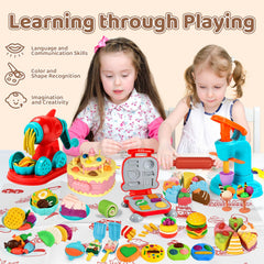 Aprilwolf 70PCS dough set random dough boxes encourage color exploration