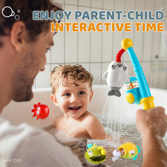Aprilwolf light-up star enhances tub time with a playful glow