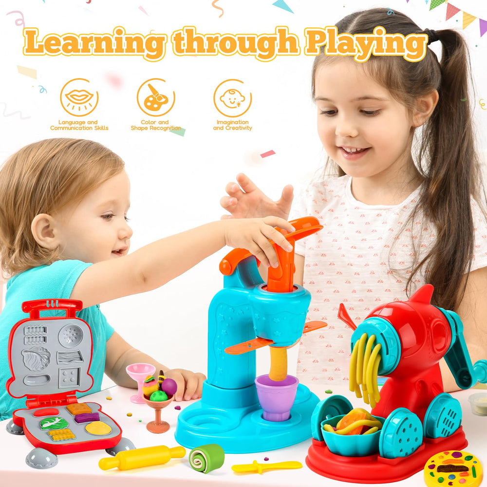 Aprilwolf colorful dough accessories for color recognition.