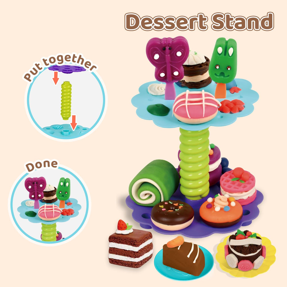 Aprilwolf dough set colorful accessories enhance color recognition and exploration